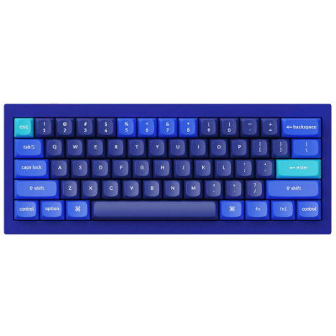 Keychron X002ZYDK1B Q4-J2 QMK 自定義機械鍵盤 (海軍藍Fully Assembled RGB可換軸/青軸)